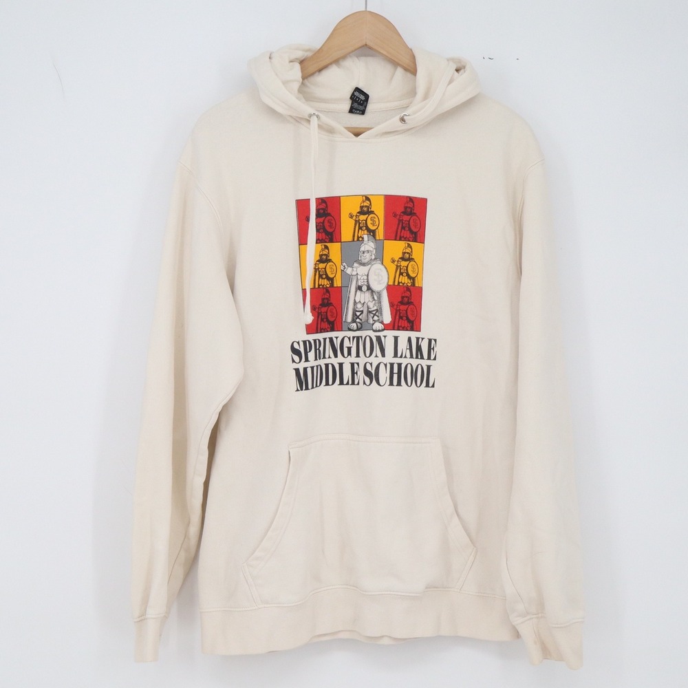 Springton Lake Middle School District Hoodie Unisex L V.I.T. Fleece Cream EXCEL